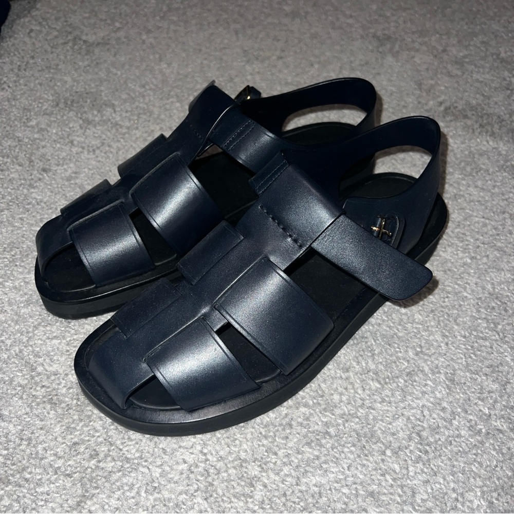 The Row fisherman sandals navy blue size 39